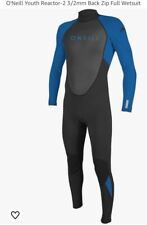 Read Notes O'Neill Youth Reactor 2 3/2mm Back Zip Full Neoprene Wetsuit Size 12