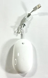 Genuine Apple Mighty Mouse White USB Wired A1152 18" USB Cord Tested - Picture 1 of 1