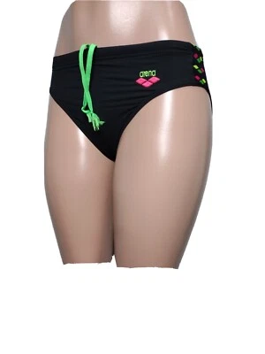 Arena Active women New Size 4 Competition  Black drawstring Bikini Bottom(#245a - Image 1 of 4