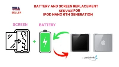 BUNDLE-Battery + Screen Replacement Service for iPod nano 6th Generation BUNDLE - Image 1 of 2