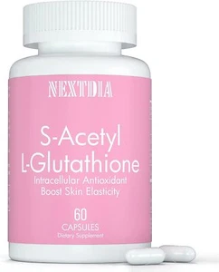 S-Acetyl L-Glutathion Kapseln 200 mg, Glutathion Ergänzung 60 pflanzliche Kapseln - Bild 1 von 7