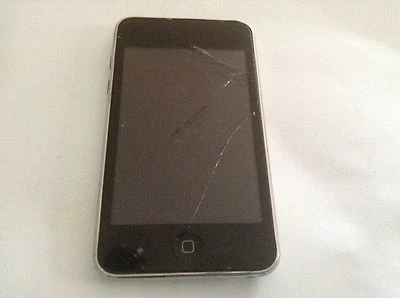 Apple iPod 2nd Generation  8 GB Model A1288 Black/ Silver Broken Screen  - Image 1 of 4