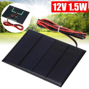 Small Solar Panel 1.5W 12V Small Cell Module For Battery/Mobile Phone/Fountains - Picture 1 of 12