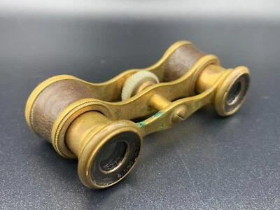 Art Deco Antique Adjustable Bras and Leather Opera Glasses Binoculars c.1920's - Image 1 of 4
