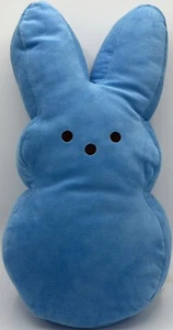 Large Peeps Blue Bunny Rabbit Plush Stuffed Pillow Toy Just Born 2021 Easter 17” - Picture 1 of 13
