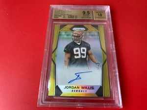Jordan Willis 2017 Panini Prizm dorado/10 novato automático BGS 9,5 gemas como nuevo 10 - Imagen 1 de 3