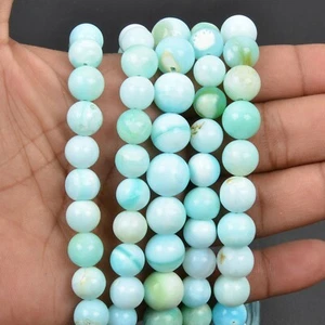Peruvian Opal 13 Inch Strand 10-11MM Gemstone Beads Smooth Round Shape For Gifts - Picture 1 of 5