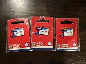 2016 Rio Samsung Team USA Olympic Worldwide Smartphone Partner 3 Pin Lot HONAV - Picture 1 of 8