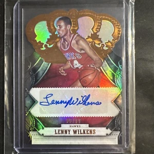 2022-23 Crown Royale Lenny Wilkens Bronze Autograph HOF #CA-LWK 6/99 Hawks NM+ - Bild 1 von 2