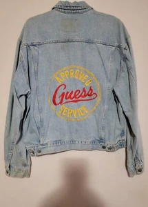 GUESS x ASAP Rocky USA Denim Jean jacket Men's small. - Picture 1 of 6