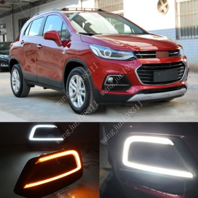 For Chevrolet Trax 2017-2022 LED Daytime Running Light DRL Fog Light 2 Color - Image 1 of 4