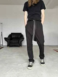 SIZE 48 RICK OWENS LIGHTWEIGHT COTTON PANTS / SS24 LIDO - Picture 1 of 13