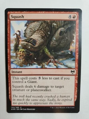 MTG Magic The Gathering Card Squash Instant Red Kaldheim 2021 - Image 1 of 2