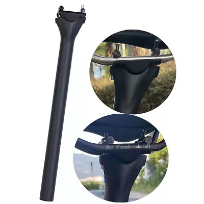 Ultralight Carbon Fiber Cycling 27.2/30.9/31.6mm Racing MTB Road Bike Seat Post - Image 1 of 4