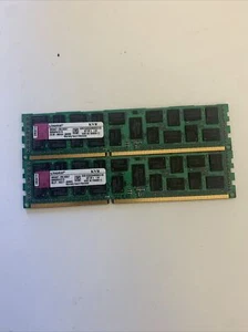 Kingston 8GB(2x4GB KVR1333D3D4R9SK3/12G  PC3 10600R DDDR3 1333 ECC Server MEMORY - Picture 1 of 2
