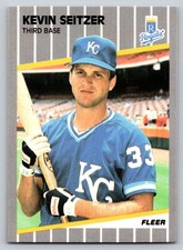 1989  Fleer #292 Kevin Seitzer Kansas City Royals Baseball