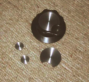 Spun Aluminum Knob inlays for Collins KWM-2, 51S-1 receiver or 32S-3 trans. - Picture 1 of 1
