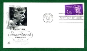 STATI NITI 1962 FDC in memoria di E. ROOSEVELT ANNULLO PRIMO GIORNO - Picture 1 of 1