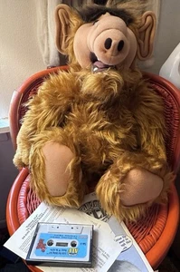 1987 Coleco 18” Plush Talking ALF Storytelling Alien with Cassette - Works - Picture 1 of 15