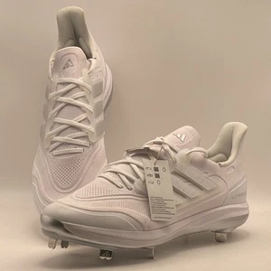Men's Adidas Ultraboost Light CI Baseball Cleats White/Silver sz. 14 ID8609 - Picture 1 of 9