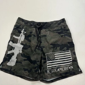 Rogue American Shorts Boardshorts Training USA Made Mens 32 Camo - Photo 1/6