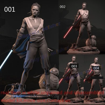 Rey Lady 1/12 1/8 1/6 1/4 1/3 1/2 Model Kit Unpainted Unassembled 3D Print 4 Ver - Image 1 of 4