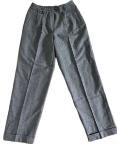 Lauren Ralph Lauren Women's Pleated Gray Wool Dress Pants Size 14 - Picture 1 of 3