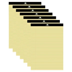 [Set of 7] A4 Legal Pad Yellow Feint Ruled Paper Notepad Memo Book Pads - Picture 1 of 11