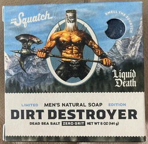 Dr. Squatch Edizione Limitata Sapone da bar distruttore di sporco tutto naturale con grana zero 5 oz - Foto 1 di 5
