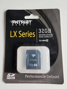Patriot 32GB SD card LX Series *BRAND NEW SEALED ORIGINAL* - Picture 1 of 1
