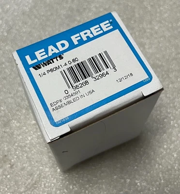 Watts P60M1-4-0-60 1/4" Miniature Plastic Water Pressure Regulator - Image 1 of 3