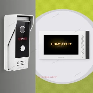 HOMSECUR 7" 4 Draht HD Video Türsprechanlage Gegensprechanlage Türöffner - Bild 1 von 10