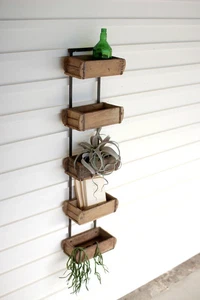 Reclaimed Brick Mold Wall Shelf 5 Tier Rustic Primitive Farmhouse Country - Picture 1 of 4