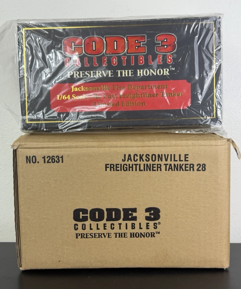 NIB Code 3 1:64 Scale Jacksonville, FL Freightliner Tanker 28 - Sealed - Image 1 of 4