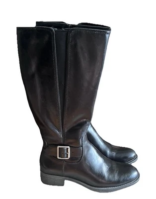Kim Rogers React Wide Calf Tall Shaft Boot Womens US 6 Full Zip Black 15” - Image 1 of 4
