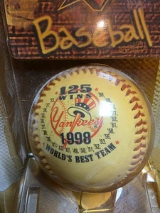 NEW World Series 1998 Yankees Baseball 125 Wins Worlds Best Team package damaged - Picture 1 of 8