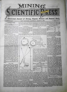 Mining and Scientific Press August 5, 1876. Solar heat; Centennial Main Building - Picture 1 of 22