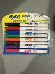 Expo 8 Pack Ultra Fine Dry Erase Markers New - Picture 1 of 2