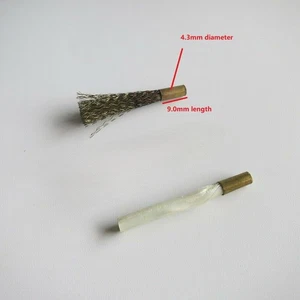 Pack of 2pcs Brass Steel Fiberglass Scratch Brush Refills for Watch Repair G8f18 - Picture 1 of 3