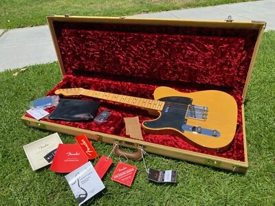 Fender American Original Años 50 Telecaster Arce - Rubia Caramelo IZQUIERDA con Certificado de Autenticidad Foto 1 de 4