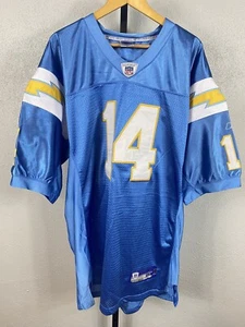 Vintage San Diego Chargers #14 Dan Fouts NFL Jersey Stitched Reebok Size 50 XL - Picture 1 of 5