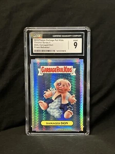 2013 Garbage Pail Kids Chrome Series 1 Damaged Don 40b Prism Refractor CGC 9 - Picture 1 of 3