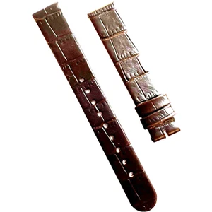 CALVIN KLEIN - BRACELET - GENUINE LEATHER - 16x14MM - DARK BROWN - Picture 1 of 2
