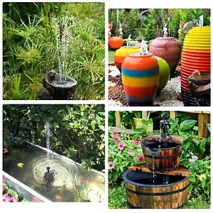 AISITIN DIY Solar Water Pump Kit for Water Feature Outdoor,6 Nozzles,for Garden - Picture 1 of 10