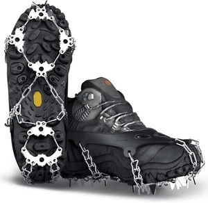 Ice Cleats, Crampons for Hiking Boots & Snow Shoes Climbing Spikes for Men Women - Picture 1 of 7
