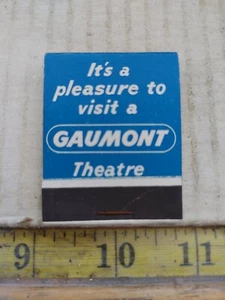 GAUMONT THEATER PRINTED MATCHES MATCHBOOK {91} - Picture 1 of 4