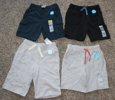 NWT Carter's Size 6 Knit Pull On Shorts Lot Boys Gray Navy Black - Image 1 of 4