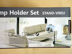 Juego de soportes de abrazadera universales giratorios VIVO 360 para iPad iPhone y la mayoría de las tabletas - Imagen 1 de 7