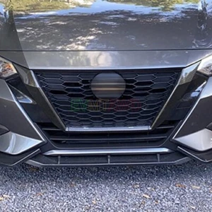 For Nissan Sentra 2023 Carbon Car Front Center Grilles Moulding Trim Protector - Picture 1 of 6
