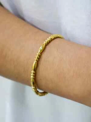 Elegante brazalete occidental chapado en oro de 18k más exigente regalo para mujer. Foto 1 de 4